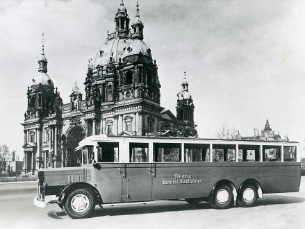 1929年，乘坐曼恩公交車游覽柏林